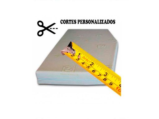 Producto de corte personalizado con tijeras y una cinta métrica.