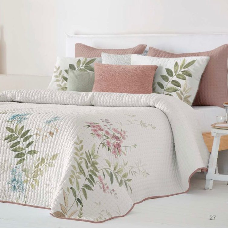 Funda Nórdica de algodón Edredón para cama con tonos azules y grises, almohadas decorativas. tamaño king size